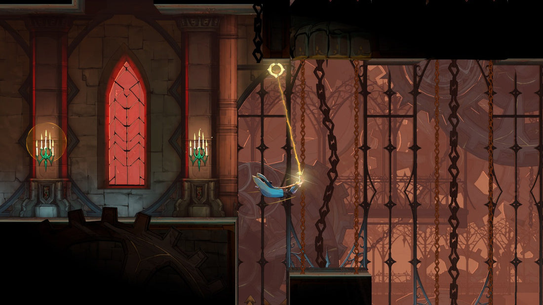 A gothic castle room in Castlevania: Belmont's Curse