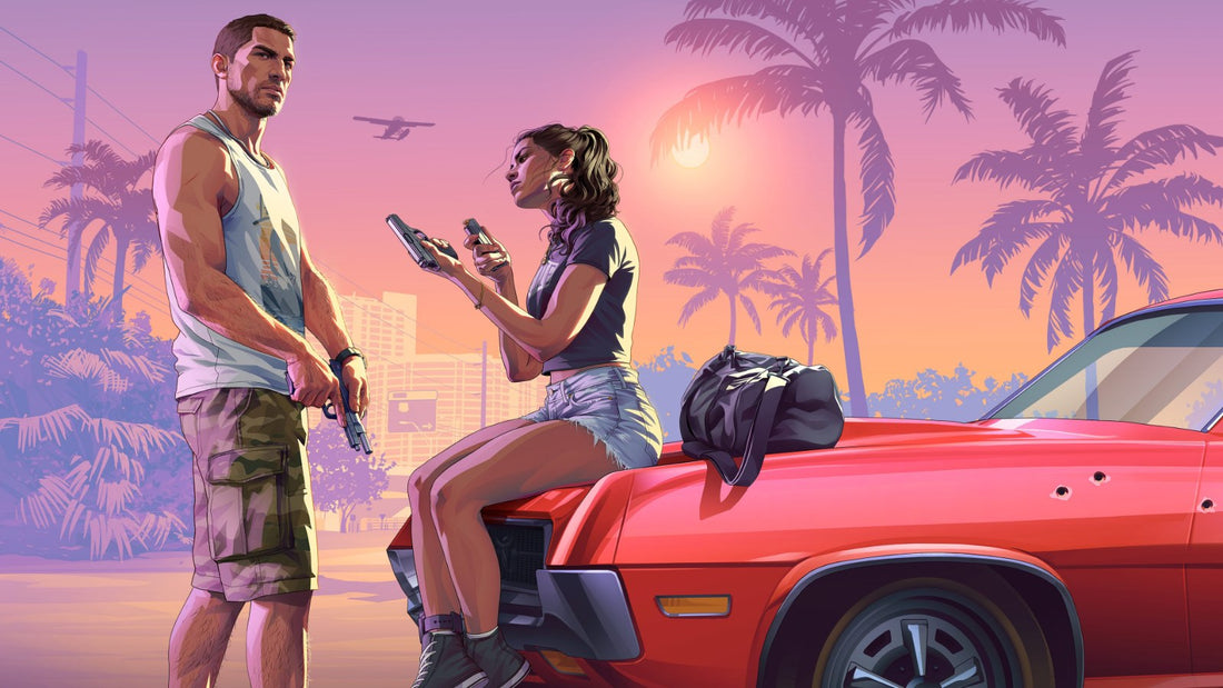 Jason and Lucia in official Grand Theft Auto VI artwork