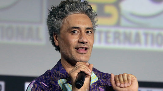 Taika Waititi speaking on a Comic-Con panel
